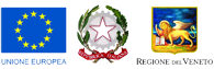 Loghi della Unione Europea, della Repubblica Italiana e della Regione del Veneto
