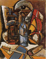 Ottone Rosai, Composizione per futurista, 1915 ca., olio su tela, cm 74x58